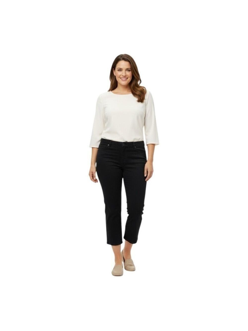 Gloria Vanderbilt Black Jeans Size 16 Short